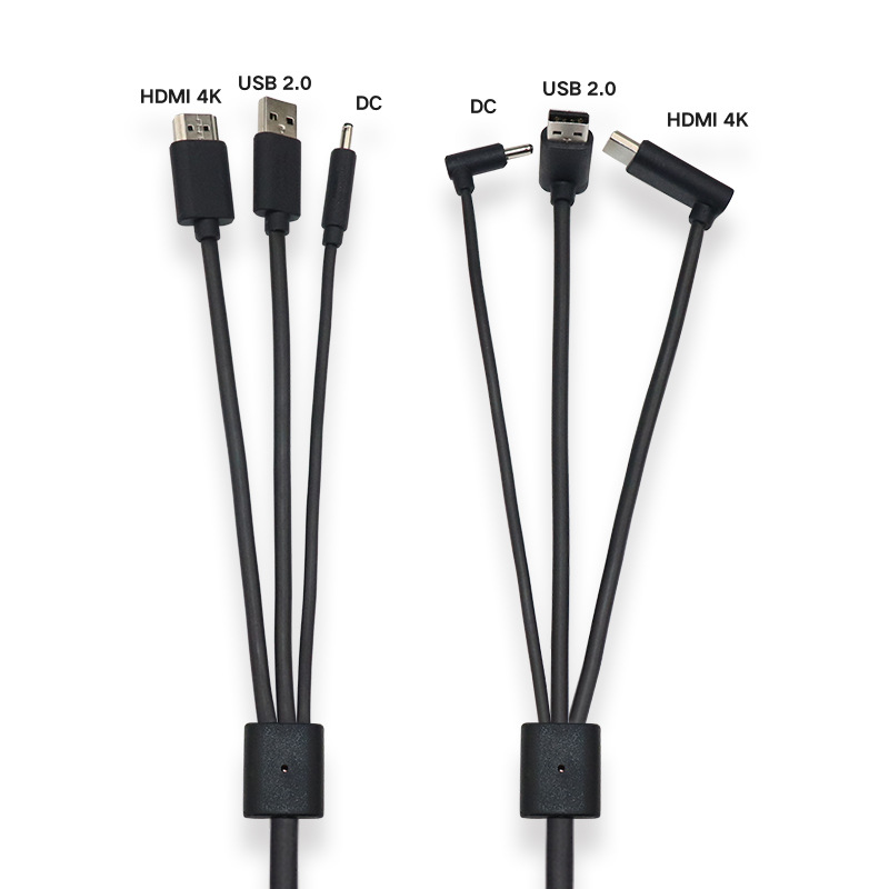 厂家新款VR线 HTC VIVE头盔三合一数据线4K/60HZ 3米5米VR连接线