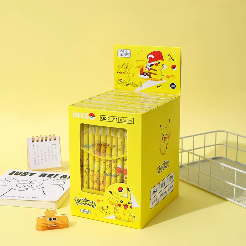 YQiDuo创意卡通可爱萌宠直杆中性笔学生可擦签字笔办公礼品笔批发