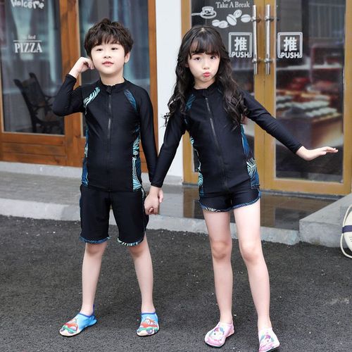 Factory direct supply new couple split diving suit long sleeve long pants surfing swimsuit sport sun protection parent-child swimsuit