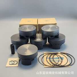 蓝锐摩托铸造活塞 72/73/74/75/76mm配14mmDLC销平头设计高压缩比