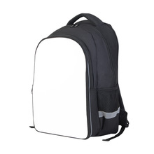 2025可热转印空白17寸双肩背包可拆卸拉链前片来图印LOGO三层书包