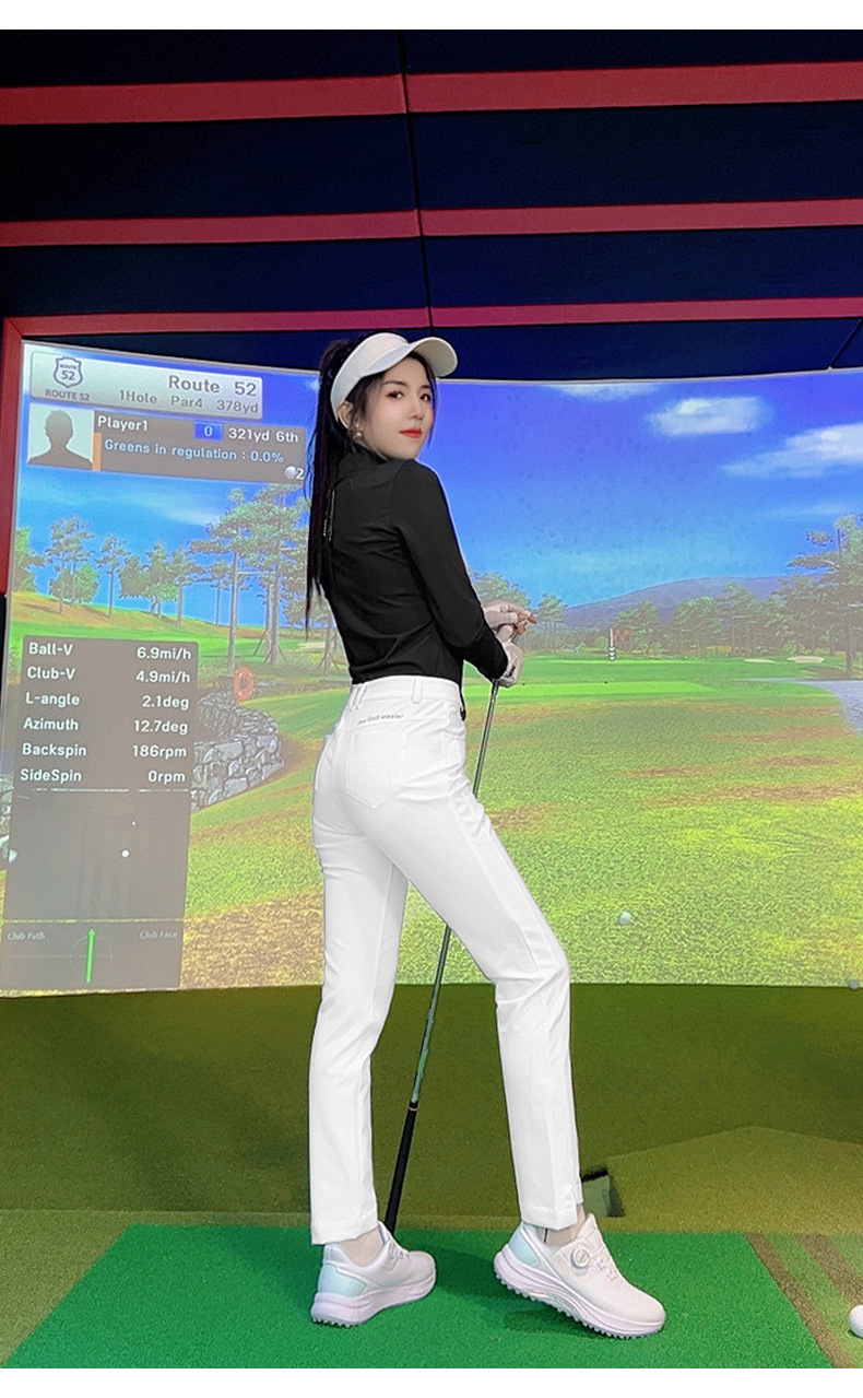 Áo thun dài tay golf nữ đàn hồi cao thoải mái — YF739 [vừa vặn liền mạch/thoải mái đàn hồi cao] áo màu đen, YF739 [vừa vặn liền mạch/thoải mái đàn hồi cao] áo màu trắng, YF739 [vừa vặn liền mạch/thoải mái đàn hồi cao] áo màu xanh nhạt chi tiết 20