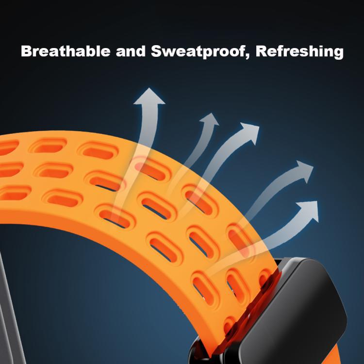 xDfind Dong Dong tipo absorción pulsera de silicona de botón negro para pulseras Xiaomi 10 / 9 / 8