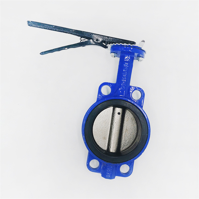 不锈钢对夹蝶阀D71X-16Q 软密封手柄对夹蝶阀 中线蝶阀软密封蝶阀