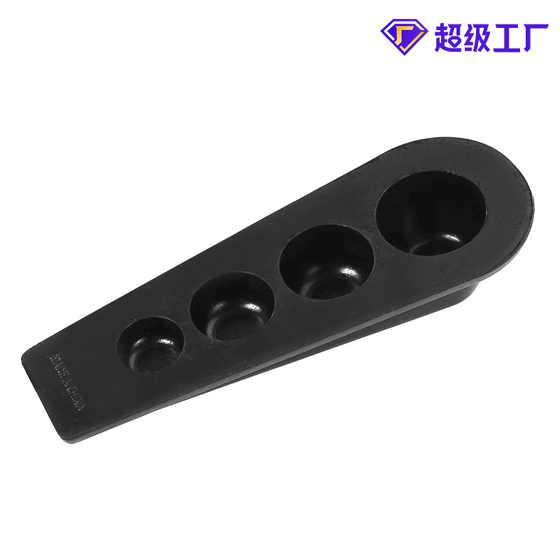 Tapón de puerta de goma a prueba de viento, puerta corrediza a mano, tarjeta de puerta doméstica, puerta de bloqueo, fijación segura, sin perforación, puerta de puerta de pared anticolisión