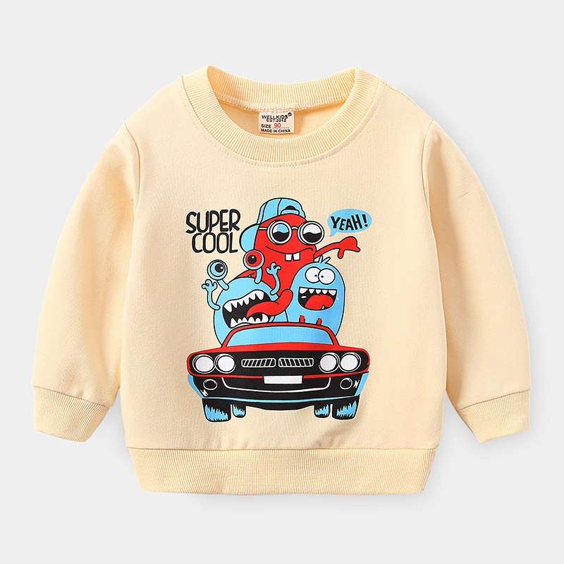 2022秋冬の新型子供服韓国版男女子供長袖tシャツの底のシャツがゆったりしています。|undefined