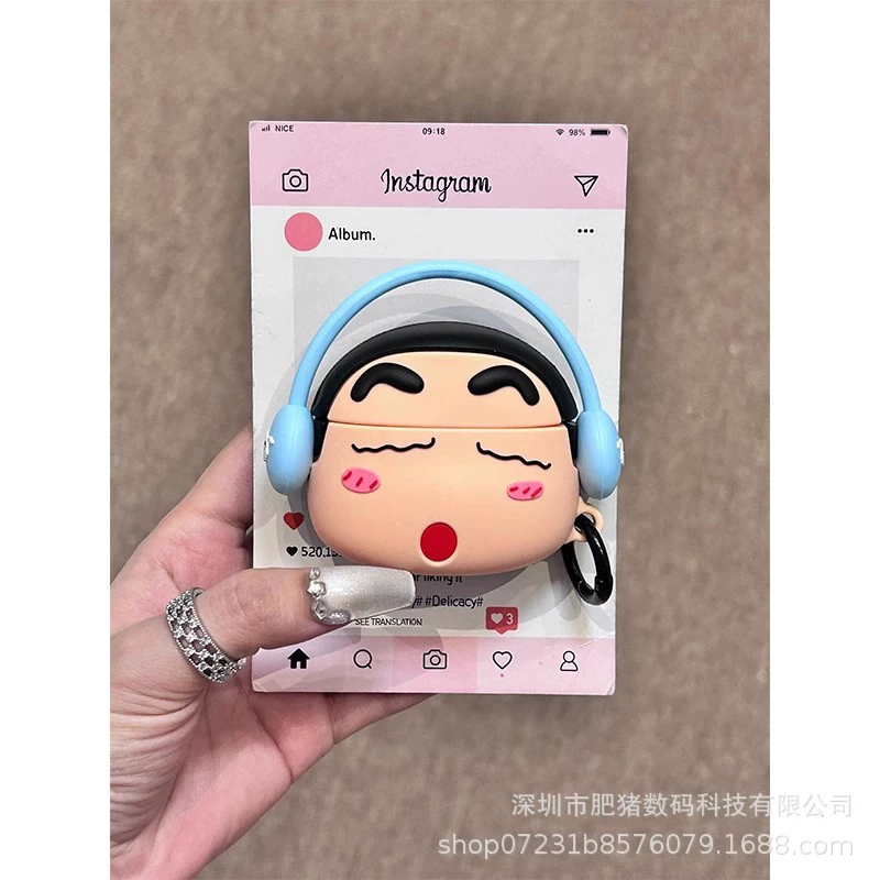 Чехол для AirPods (Ketong) в виде милой cartoon силиконовый защитный чехол — совместим с AirPods 1/2/3/4/Pro/Pro2