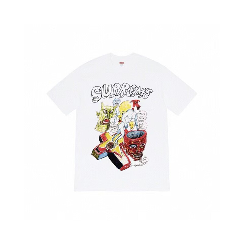 25ss RECORDS アメリカンレトロ ハイストリート 半袖 Tシャツ アメカジ イン トップス 男女兼用 パッチワーク Tシャツ|undefined