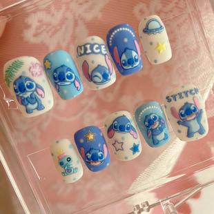 Handmade cute cartoon stillborn relief wear nail art 2023 new support DIY