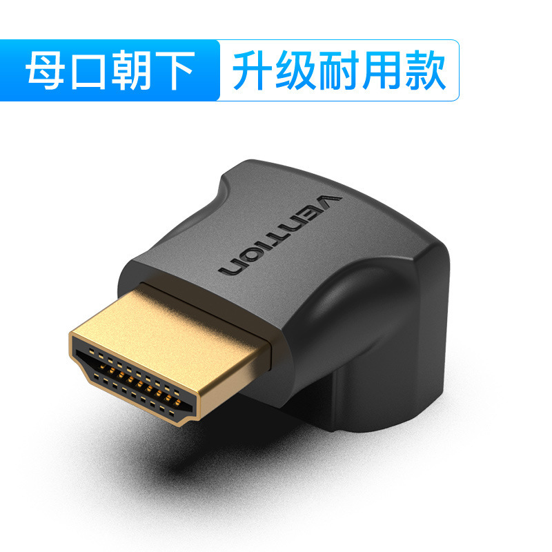 Weixun hdmi adaptador codo ángulo recto 90 grados macho a hembra cable de extensión ángulo de flexión 4K curva hdmi línea HD 2.0