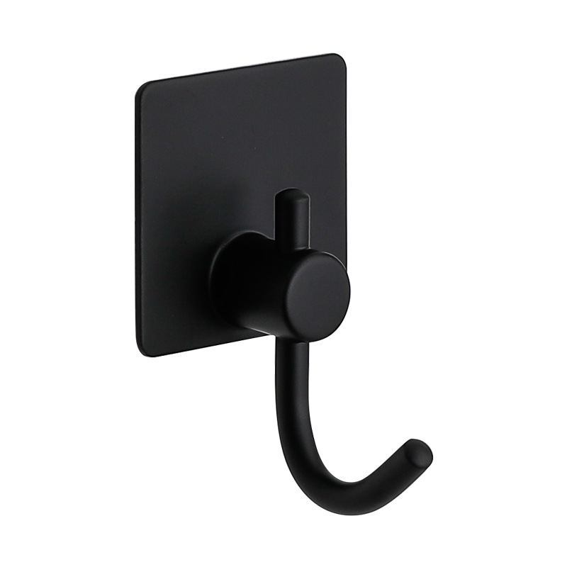 Gancho de baño de acero inoxidable 304 sin perforar transfronterizo fuerte adhesivo colgante de pared gancho de ropa de metal gancho de abrigo