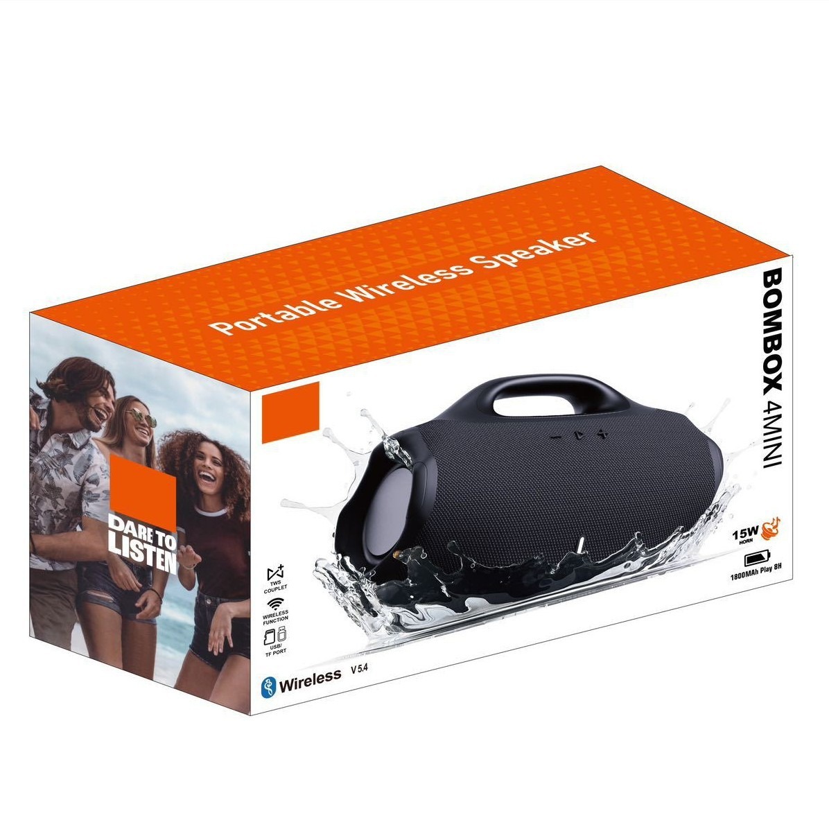 15W mini dios de guerra 4 generación inalámbrica bluetooth sonido portátil al aire libre Boombox portátil 4 con radio