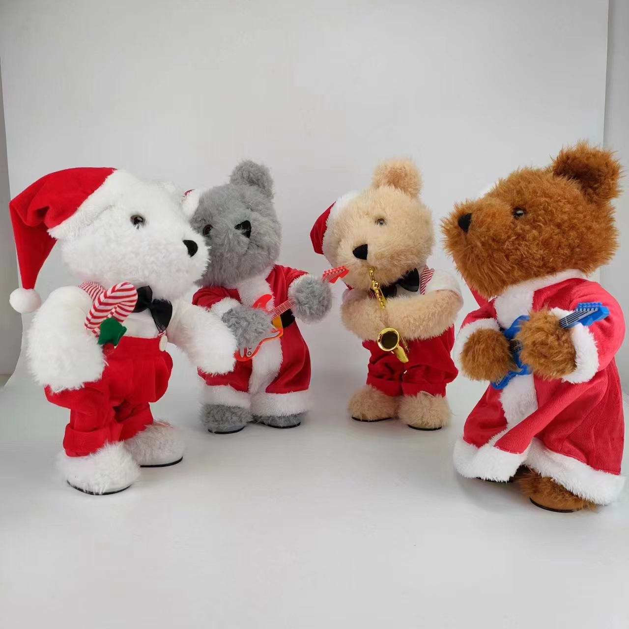 Peluche eléctrico Oso de juguete canto bailando Navidad oso fiesta decoración regalo niños regalo muñeca oso