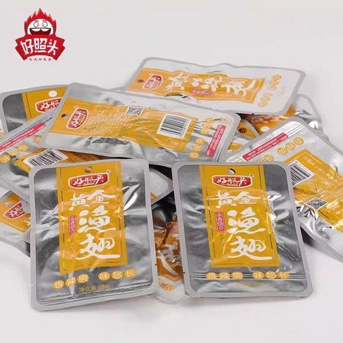 Haozhaotou Golden Fish Fin, Bone Shark's Fin, Hunan Specialty, Good Omen Fish Steak, Ready-to-eat Spicy Snacks