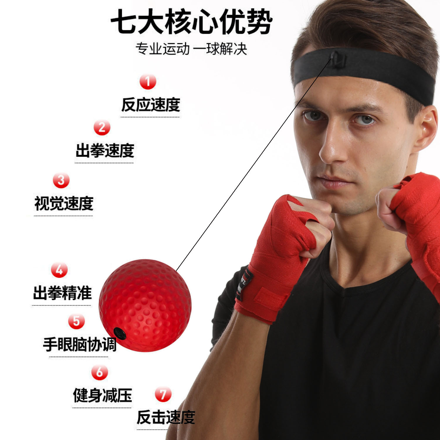 Boxeo de cabeza bola de reacción de descompresión bola de ventilación bola mágica bola de velocidad para adultos entrenamiento de niños fitness entretenimiento doméstico