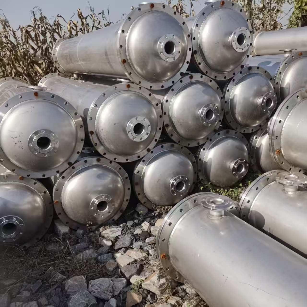 二手列管式冷凝器 不锈钢10-30立方冷却设备 钛材列管式换热器