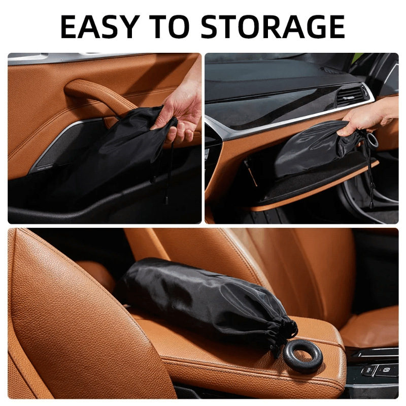 Summer Car Sunshade Pull-Tab Convenient Car-Mounted Front Sunshade Sun Protection and Heat Insulation Car Sunshade Curtain Wholesale