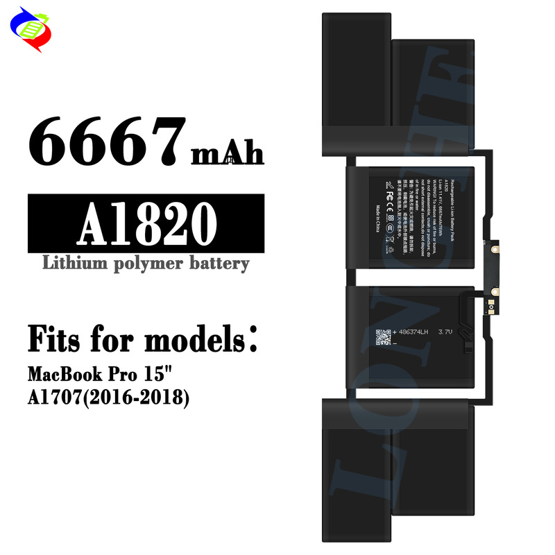 Suitable for Apple MacBook Pro 15/A1707 (2016-2018) Laptop Battery A1820