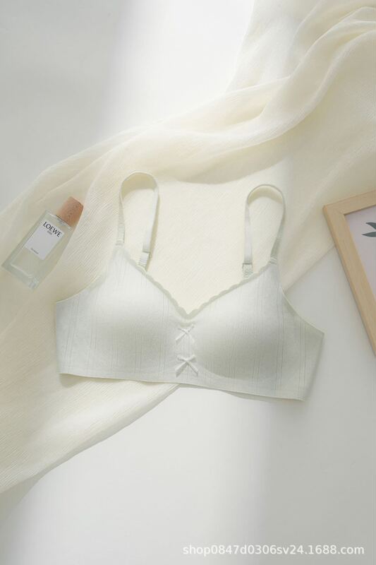 オリジナル下着女性の小さな胸プッシュアップ 2025 新しいスタイルノンワイヤーブラジャーたるみ防止胸縮小女の子夏薄いスタイル|undefined
