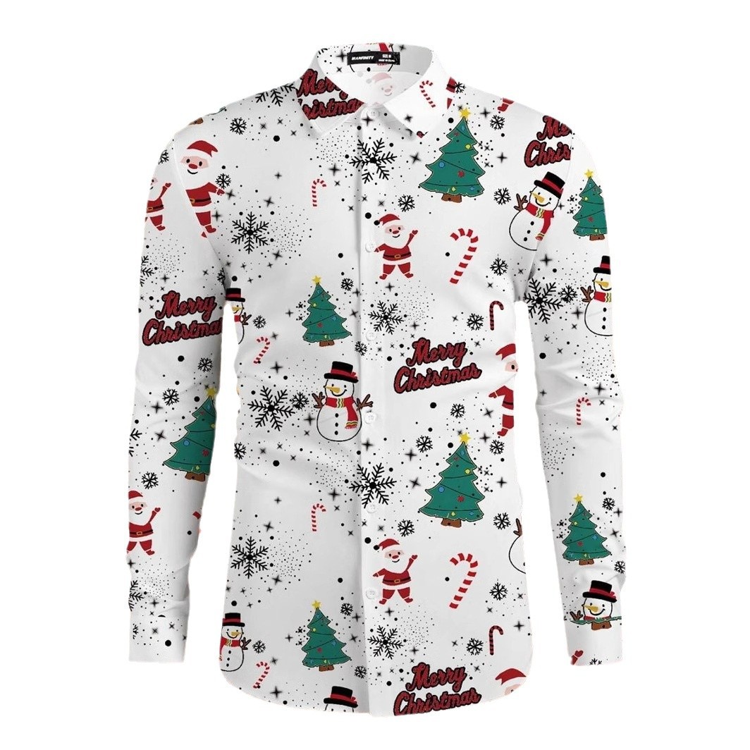 Camisa de un solo pecho de estilo casual para fiesta para hombres, venta directa de fábrica, blusa de manga larga colorida en contraste MB12