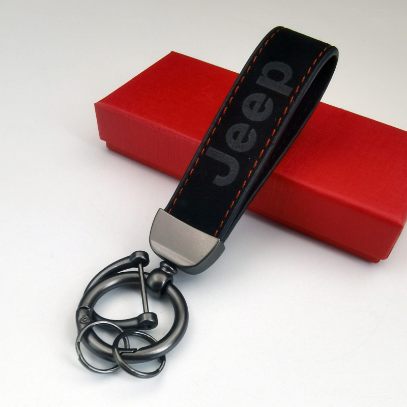 Amazon suede car keychain, microfiber leather car logo keychain, motorcycle and car leather keychain