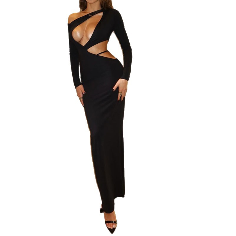 Women's Fashion Personalized Sexy Slim Shoulder Dress