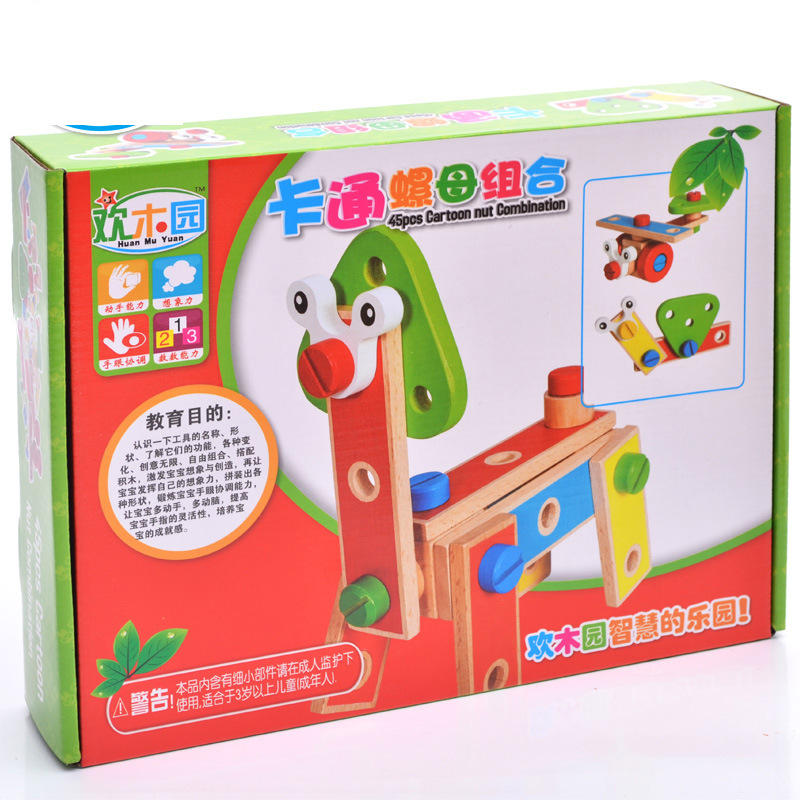 45 combinación de tuerca de dibujos animados