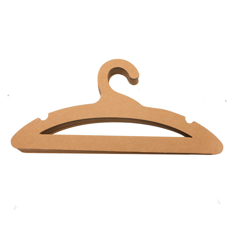 Fabricante personalizado impresa percha de papel kraft mantas pantalones ropa desechable percha de papel degradable