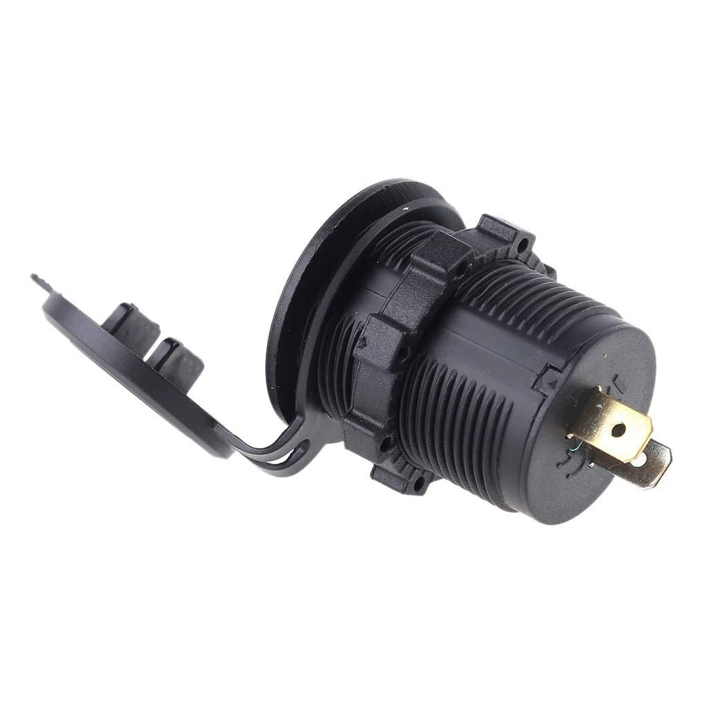 Автомобильный/мотоциклетный USB-зарядник с QC3.0, быстрая зарядка 12-24V