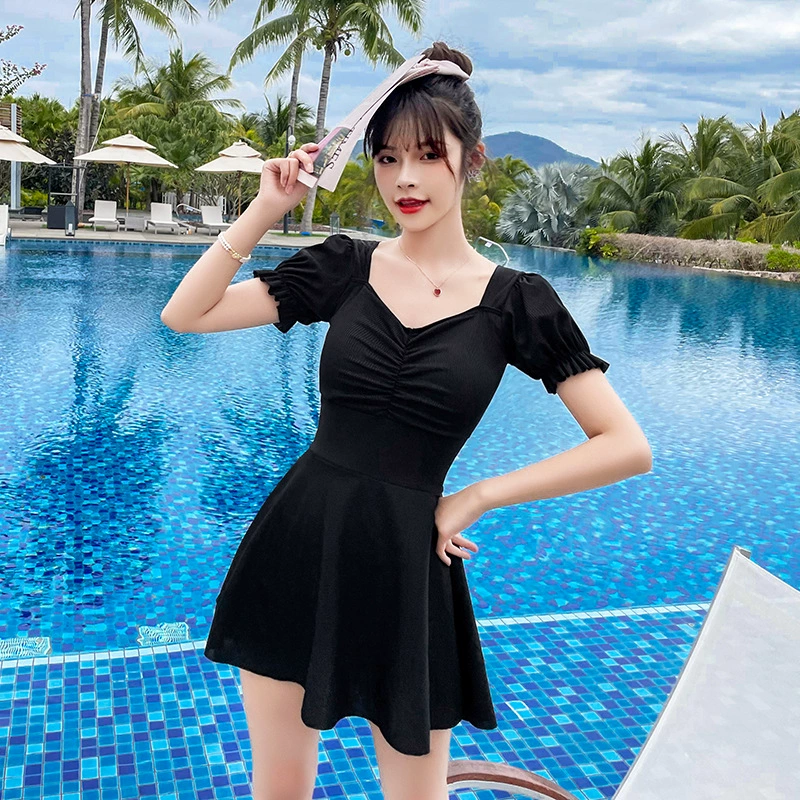 2024 новый цельный купальник женский консервативный живот тонкий и стройный