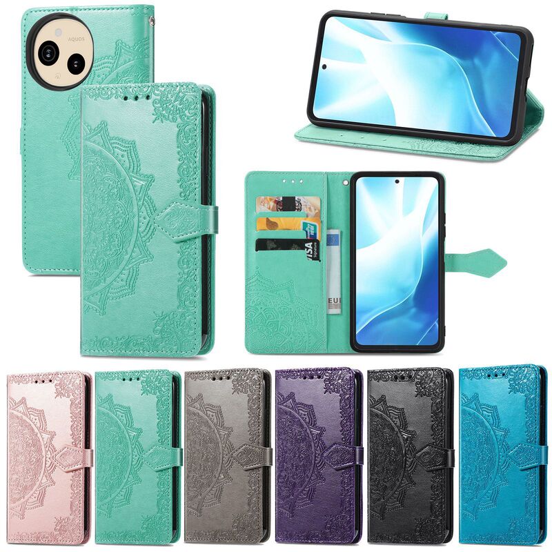 Japanese and Korean Style Full-Cover Phone Case with Stand for Sharp Sense10, Wish6 Card Slot, Arrows We3 Protective Case Japanese and Korean Style Full-Cover Phone Case with Stand for Sharp Sense10, Wish6 Card Slot, Arrows We3 Protective Case