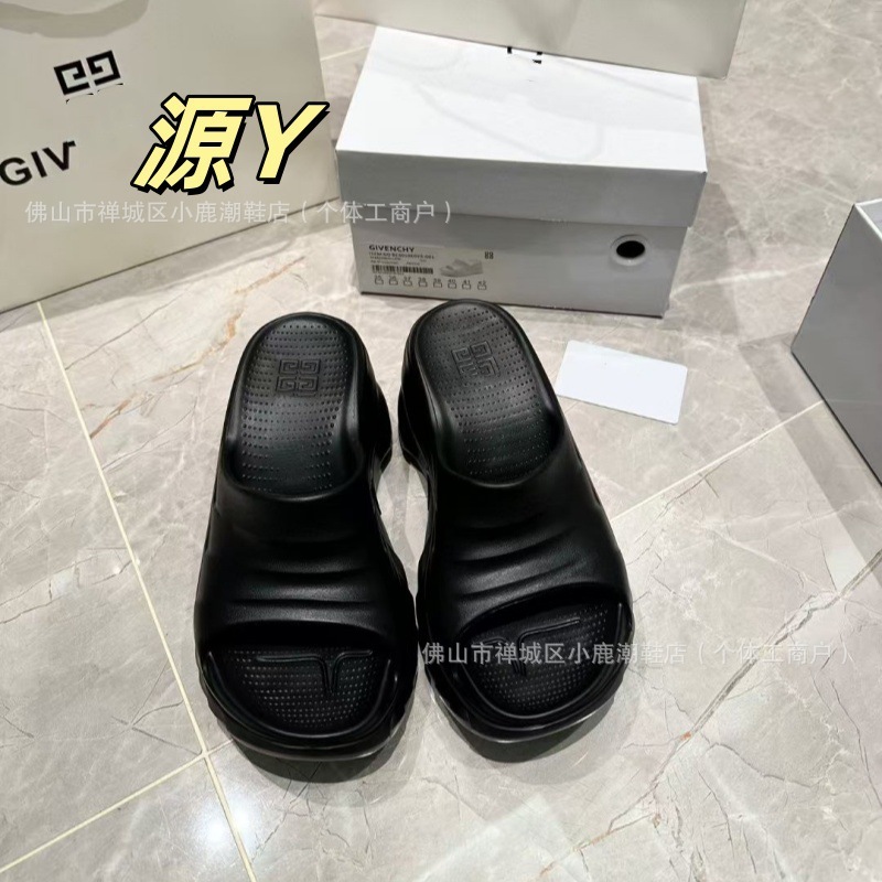 Cross-Border Marshmallow Thick-Soled Height-Increasing Slippers for Women, Ashige's Same Style Platform Fashion Outer Wear Casual Beach Slippers