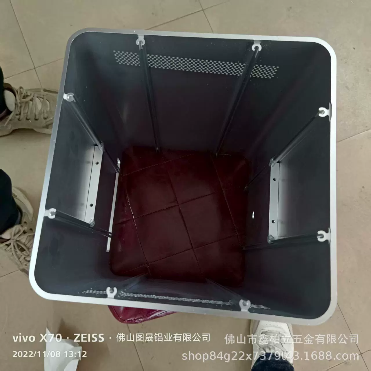 带R角方管铝型材带螺丝柱铝合金可用空气净化器设备外壳阳极氧化