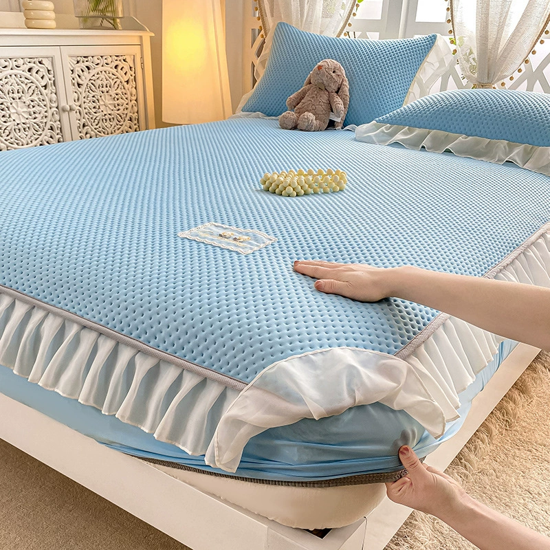 Summer mat, silk sheet, mattress, protective case, bedspread, set, 3 piece set