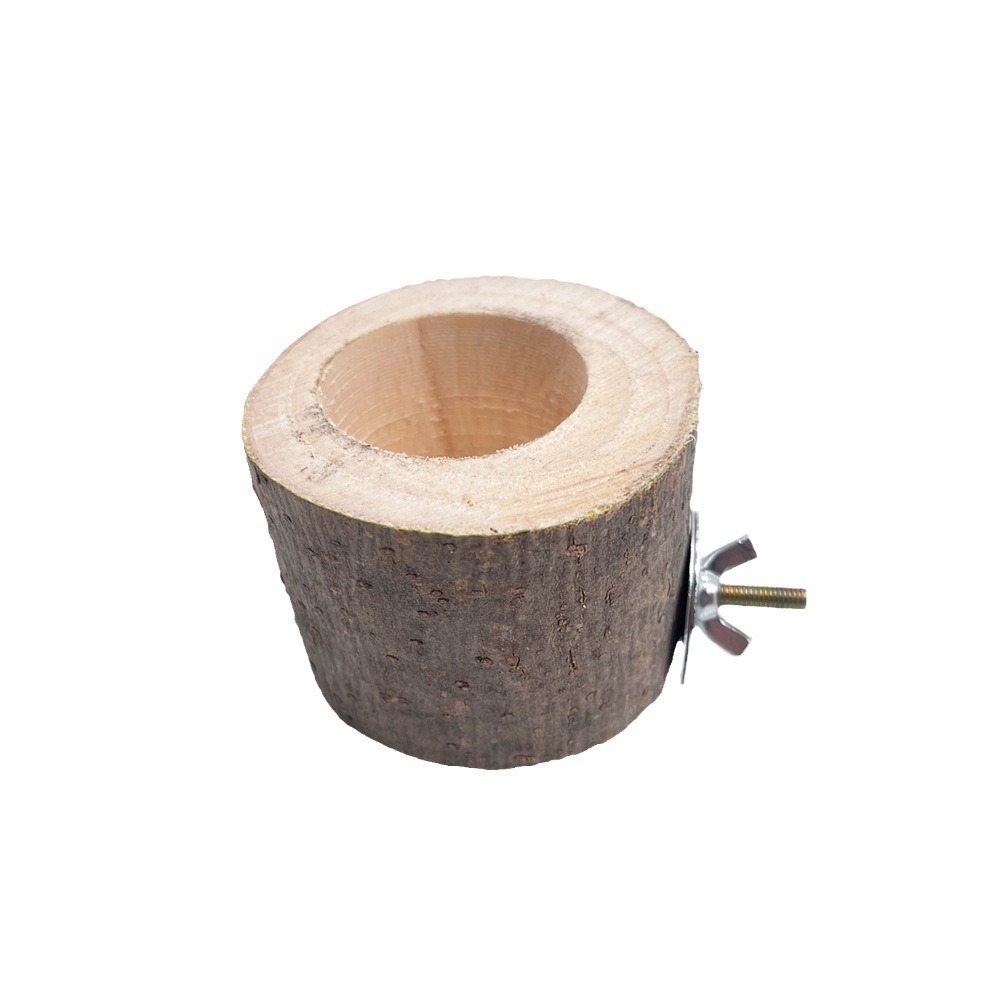 Comedero Colgante de Madera para Pájaros y Hámsteres, Plato de Alimentación para Aves image 6