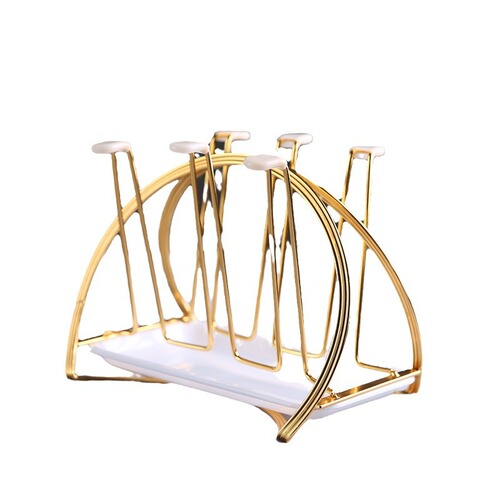 Light luxury cup holder living room elk water cup holder hanging cup rack upside down water cup drain storage rack storage tray cup holder