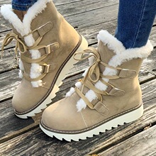 Z 12743 Lace-Up Short Snow Boots ϵ���̿�ѩ��ѥ�羳