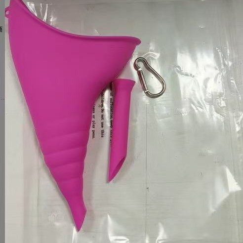 Nuevo orinal de silicona portátil de viaje al aire libre de las mujeres urinal DE EMERGENCIA urinario vertical plegable para las mujeres