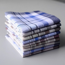 5Pcs/lot Square Plaid Stripe Handkerchiefs Men Classic跨境专