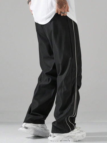 High Street Combat Rain Pants for Men - 2025 Spring and Summer New Arrival American Striped Quick-Dry Work Pants for Sports and Casual Wear