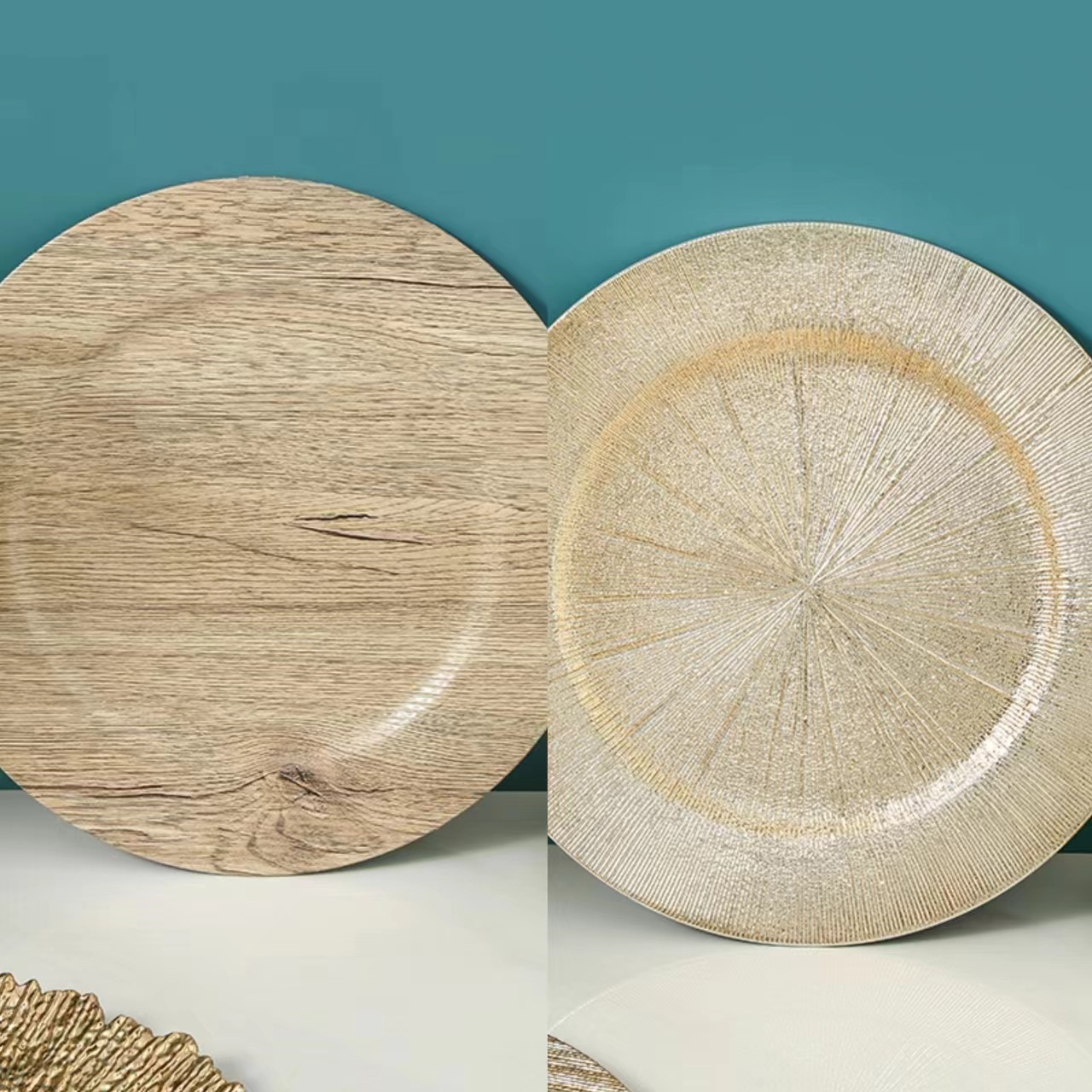 Placas de cargador en stock retro placas de decoración de platos de comedor de Oriente Medio platos de banquete de hotel comercio exterior puede ser fijado al por mayor