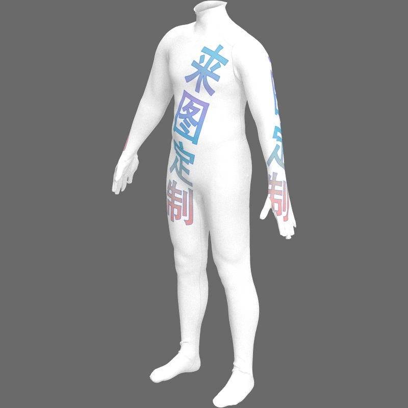 Hongbo DIY поддерживает индивидуальные комбинезоны с 3D цифровой печатью для костюмов на Хэллоуин и косплея.