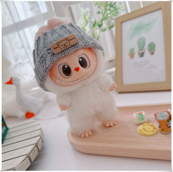 Love language bear hairband grey