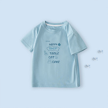 童装短袖Ｔ恤100%纯棉半袖夏季新款儿童短袖T恤男童卡通印花上衣