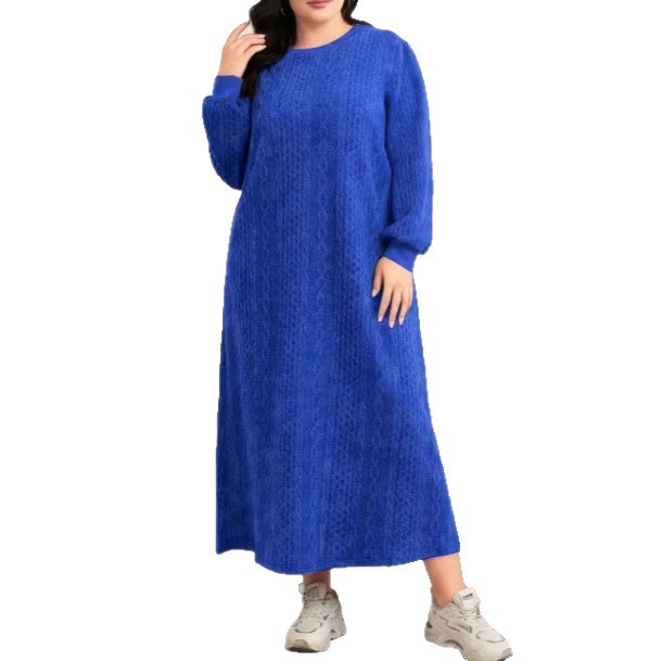 AB312 2023 Eid Al-Fitr Arabic Dubai Embroidered Patch Dress Muslim Party Evening Gown_ecoleips.com