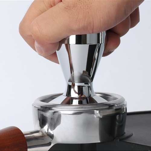 Stainless steel powder press, Italian coffee machine handle, solid coffee powder hammer, 51/53/58mm powder distributor