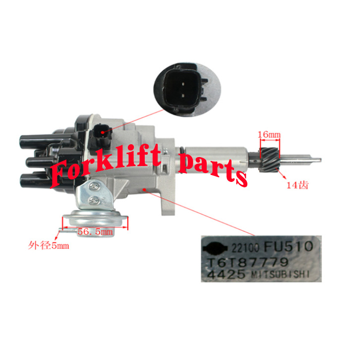 三菱叉车配件H15/H20/H25尼桑发动机分电器22100-50K15出口品质