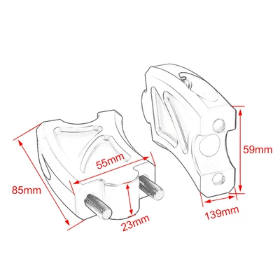 heightening code aluminum alloy: Motorcycle Safety Supplies