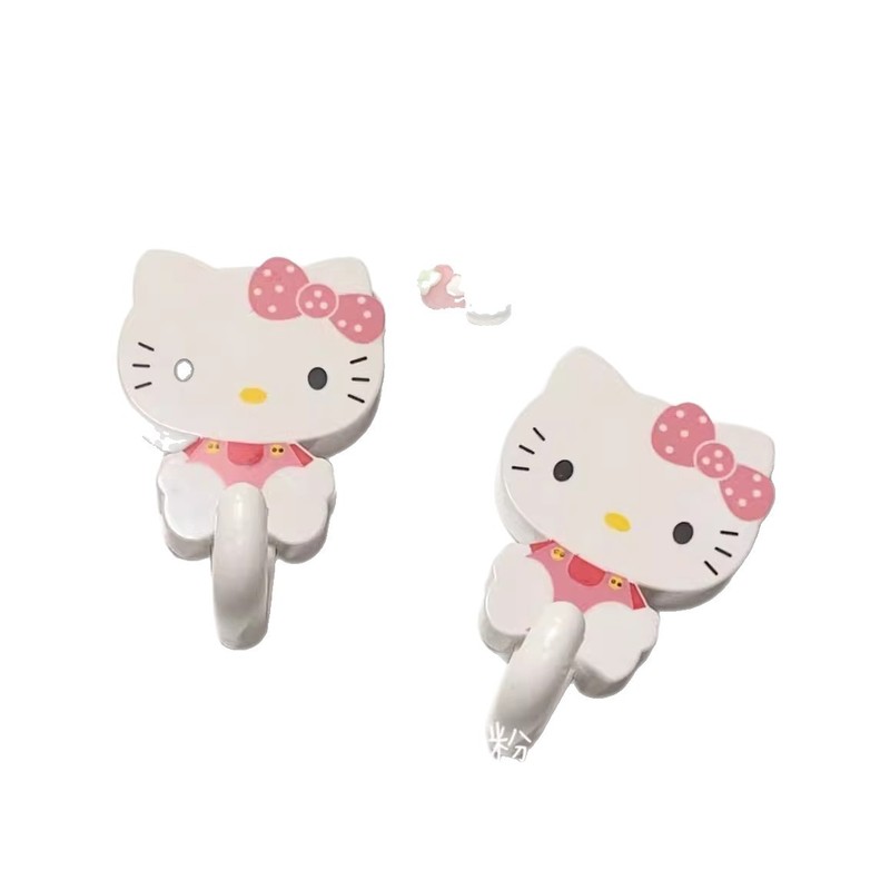 かわいいクリエイティブフックハローキティ家庭用重量漫画寮フック無痕装飾強重量フック|undefined