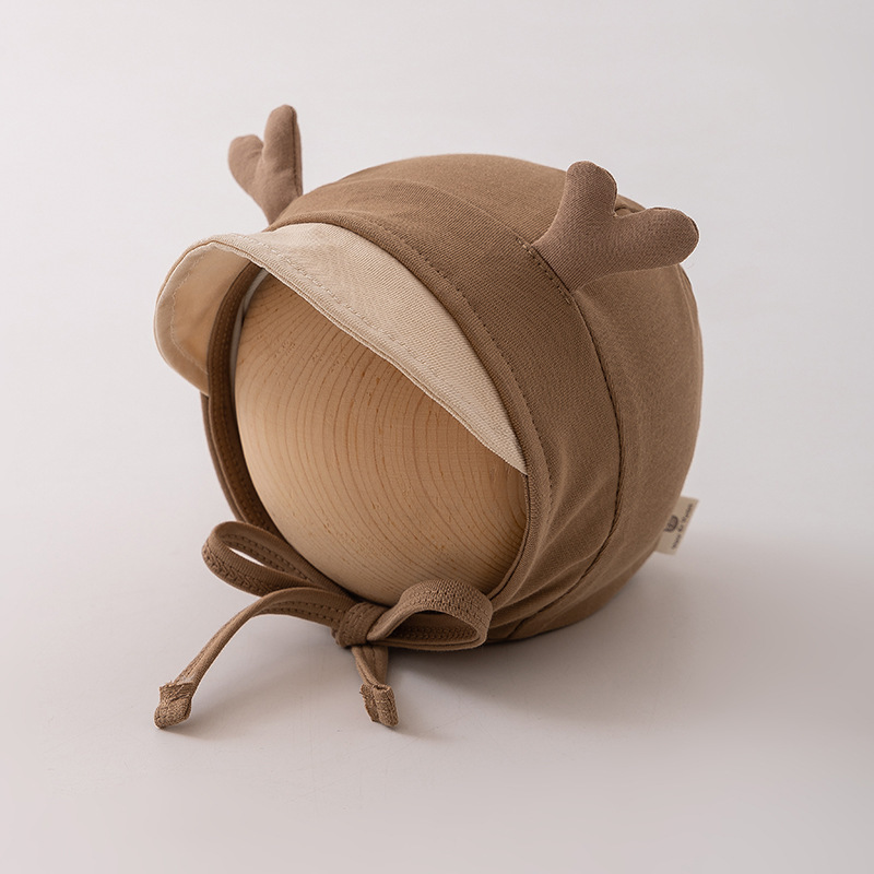 Sombreros para bebés primavera y otoño delgados lindos sombreros cortesanos para hombres y mujeres bebés pequeños recién nacidos sombreros